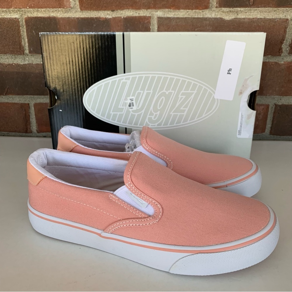 Lugz Clipper Slip on Sneakers pink Fabric Size US 7 M NEW